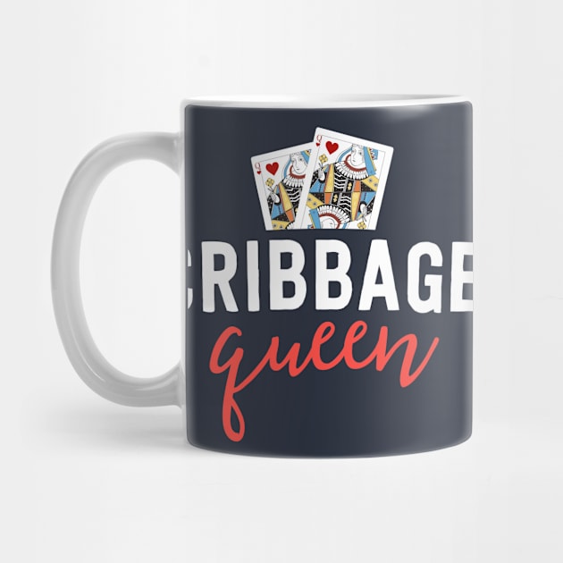 Funny Cribbage Shirt Women Cribbage Queen Player Mom Gift by 14thFloorApparel